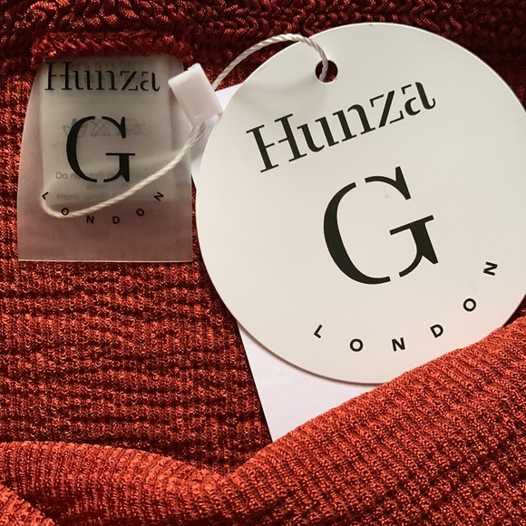 NWT Hunza G Nadine set in metallic chestnut - Picture 7 of 8